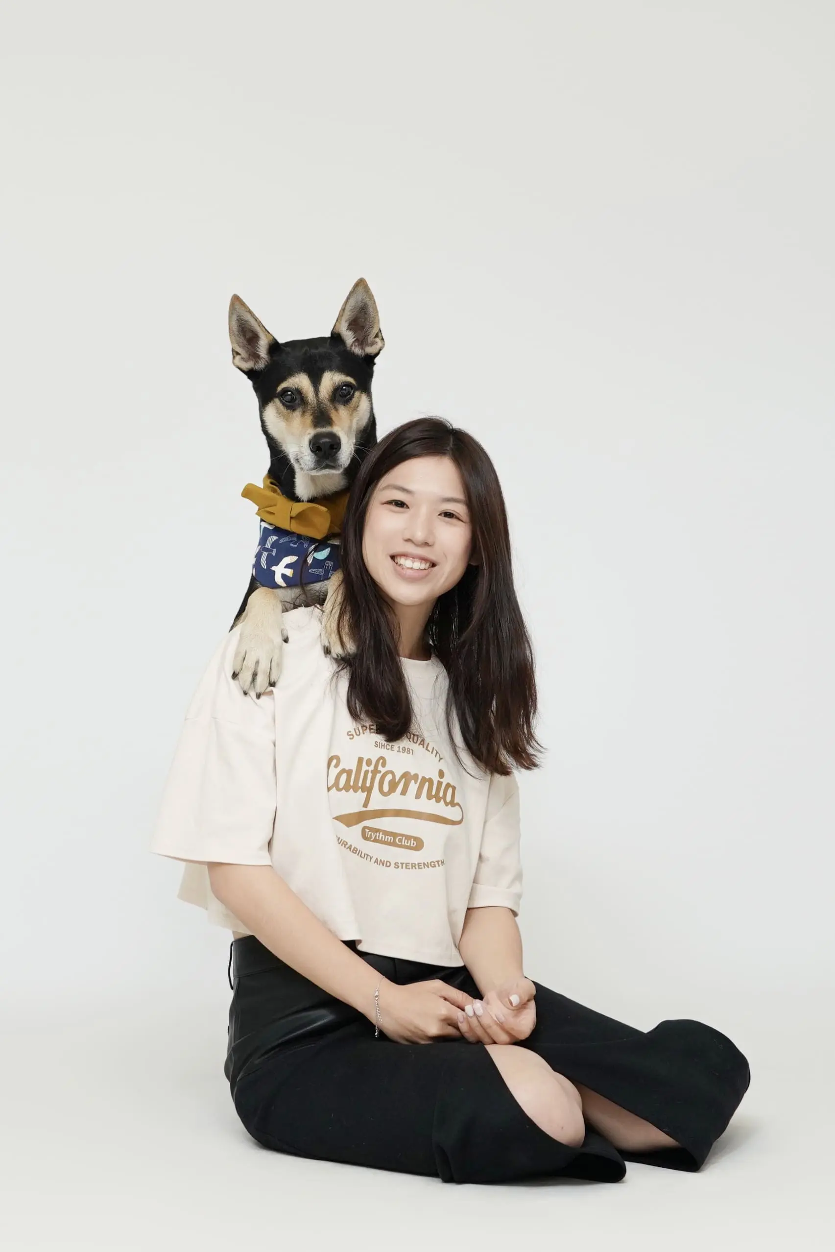 狗狗訓練師羊桃與愛犬 Kuma